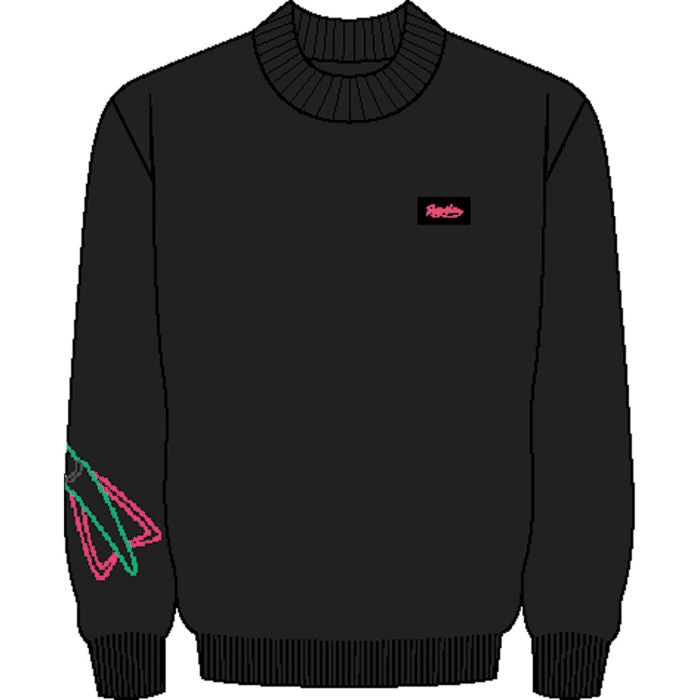 Dolly Noire X Pokemon Rayquaza Sweater Black