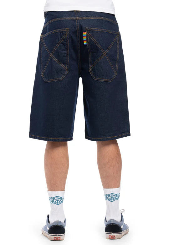Homeboy X-tra BAGGY Denim Shorts Indigo