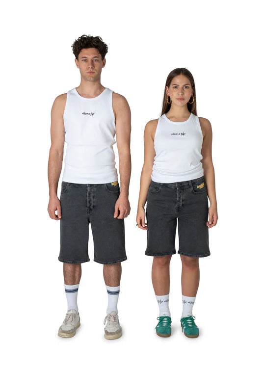 Homeboy X-tra BAGGY Denim Shorts Washed Grey