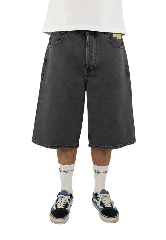 Homeboy X-tra Monster Denim Shorts Washed Grey