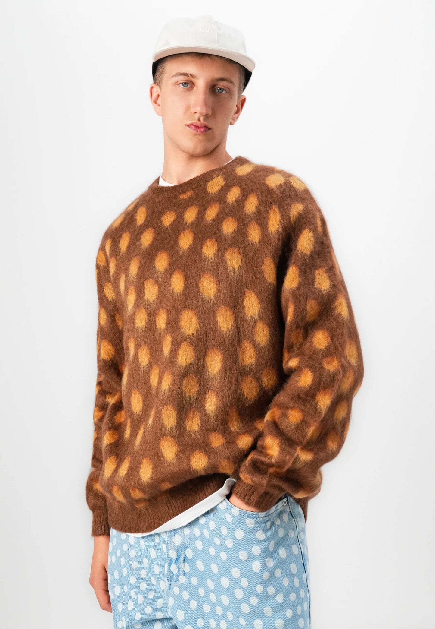 Santa Cruz Jaguar Knit Crew Brown