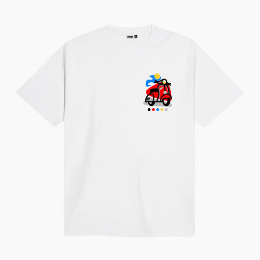 Dolly Noire  Vespa Mambo Tee White