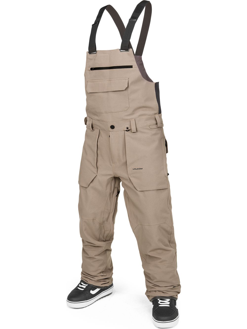 Volcom Roan BIB Overall Dark Khaki 2025