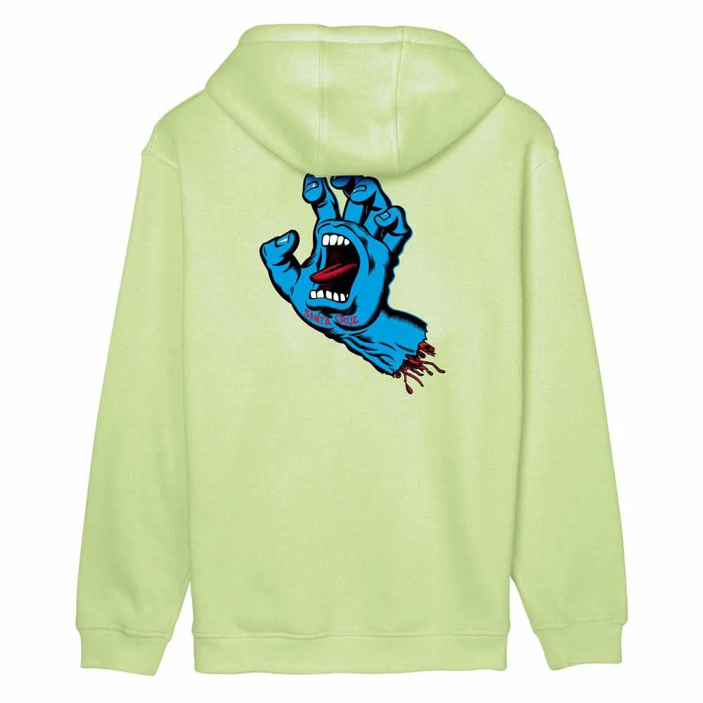 Santa Cruz Screaming Hand Chest Hoodie Matcha