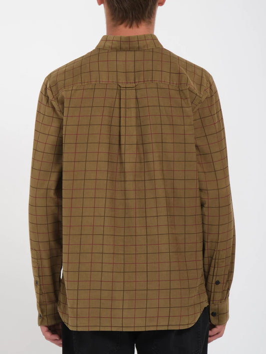 Volcom Zander Shirt Dark Khaki