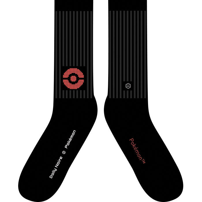 Dolly Noire X Pokémon Pixel Socks Black