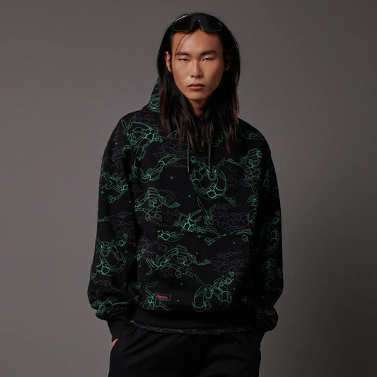 Dolly Noire X Pokémon Rayquaza Pattern Hoodie