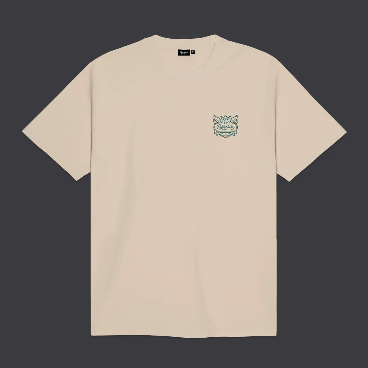 Dolly Noire Ganesha Outline Tee Beige