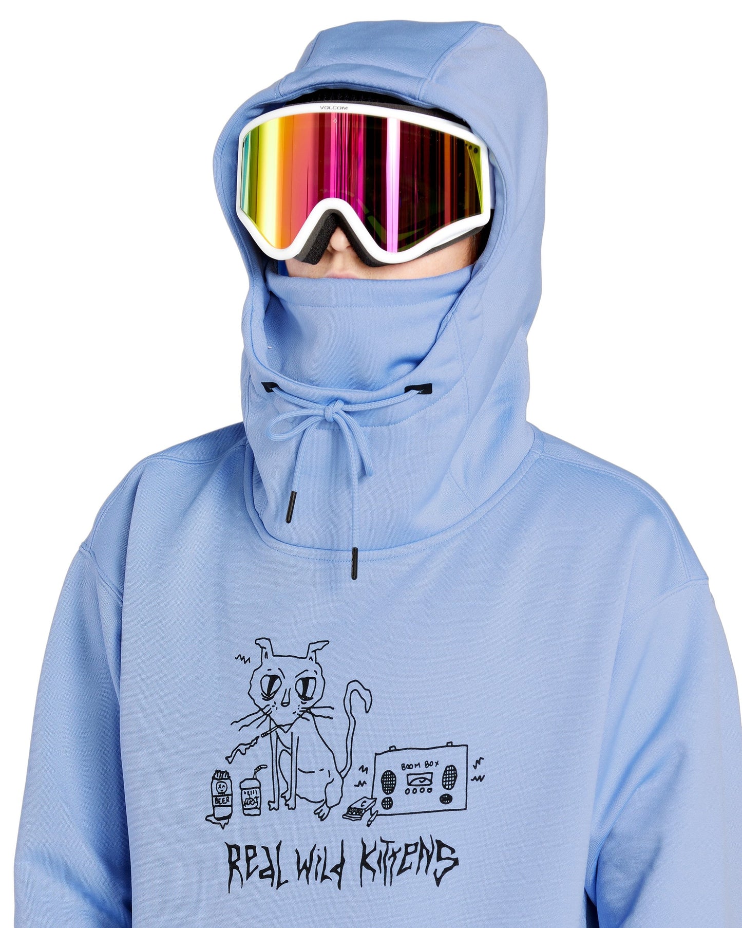 Volcom Riding Hydro Hoodie Cry Blu