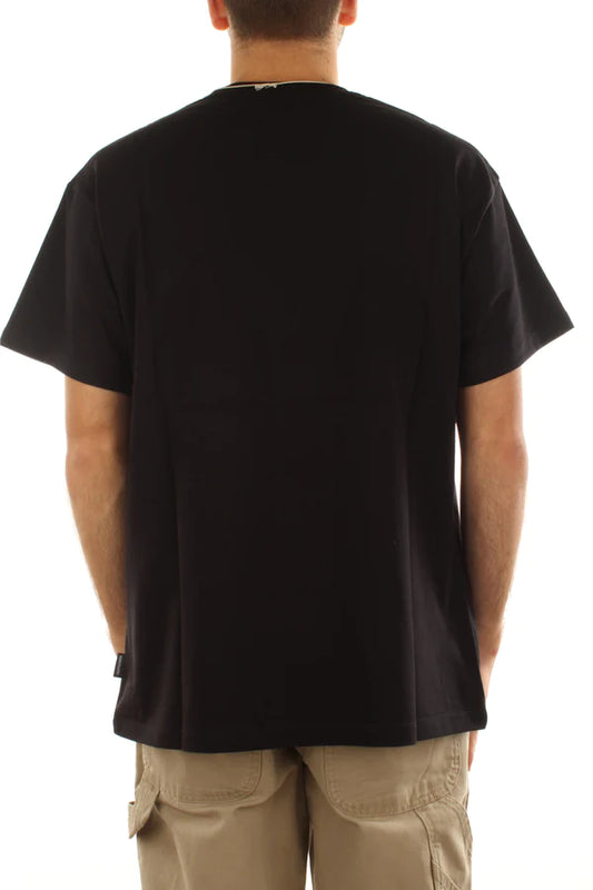 Propaganda Logo Embroidery T-shirt Black