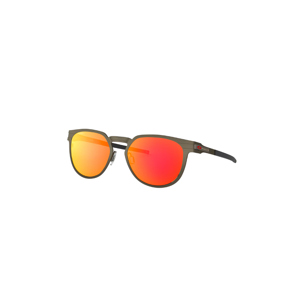 Oakley Diecutter Pewter Black Gray w Prizm Ruby Lenses