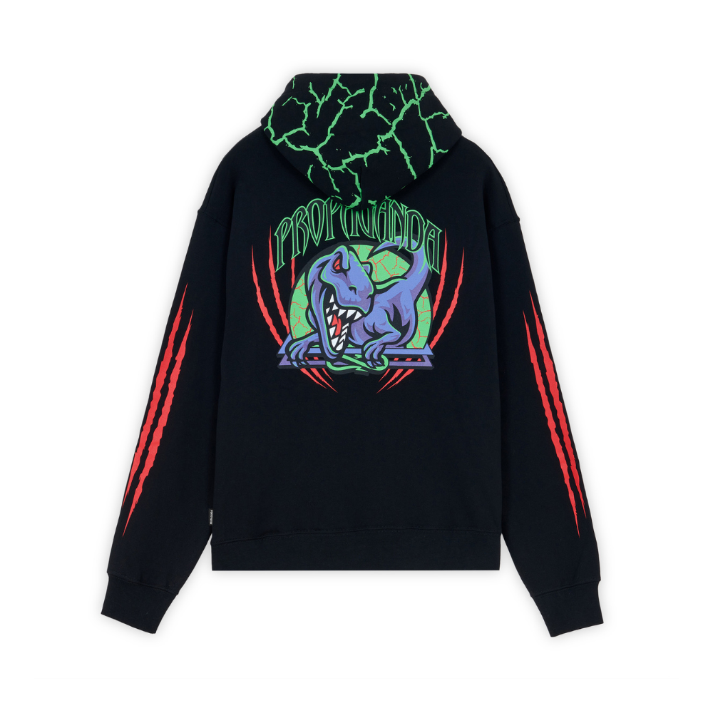 Propaganda Triangle Jurassic Hoodie Black