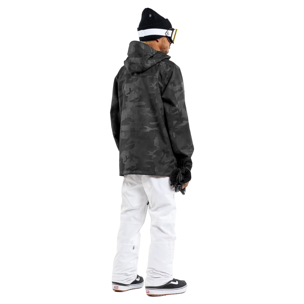 Volcom Brighton Pullover Jacket Black Camo