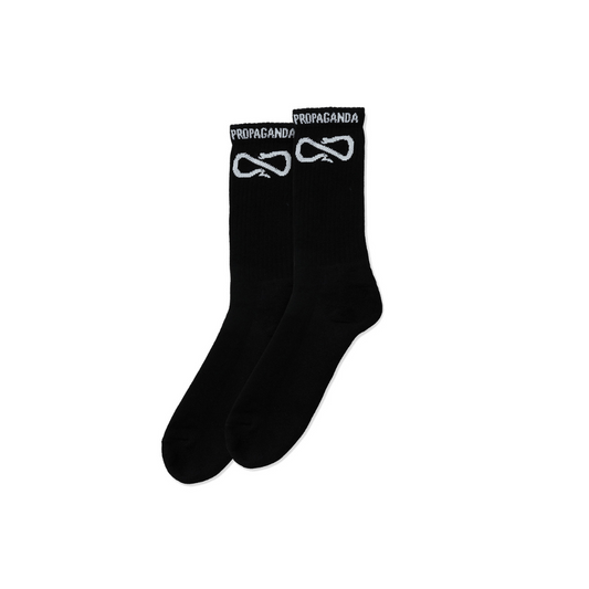 Propaganda Logo Socks Black