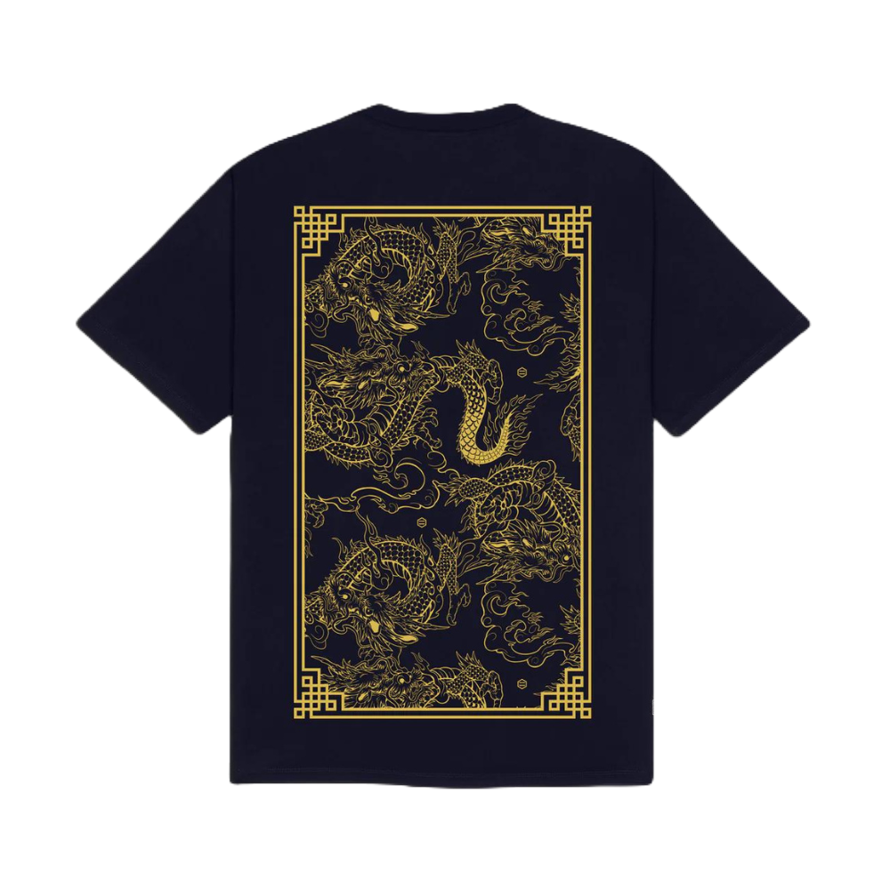 Dolly Noire Chinese Dragon Tee Navy