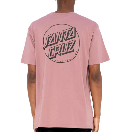 Santa Cruz Opus Dot Stripe T-Shirt Rose