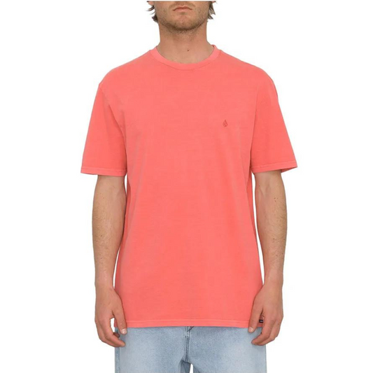 Volcom Solid Stone Emb T-Shirt Ruby