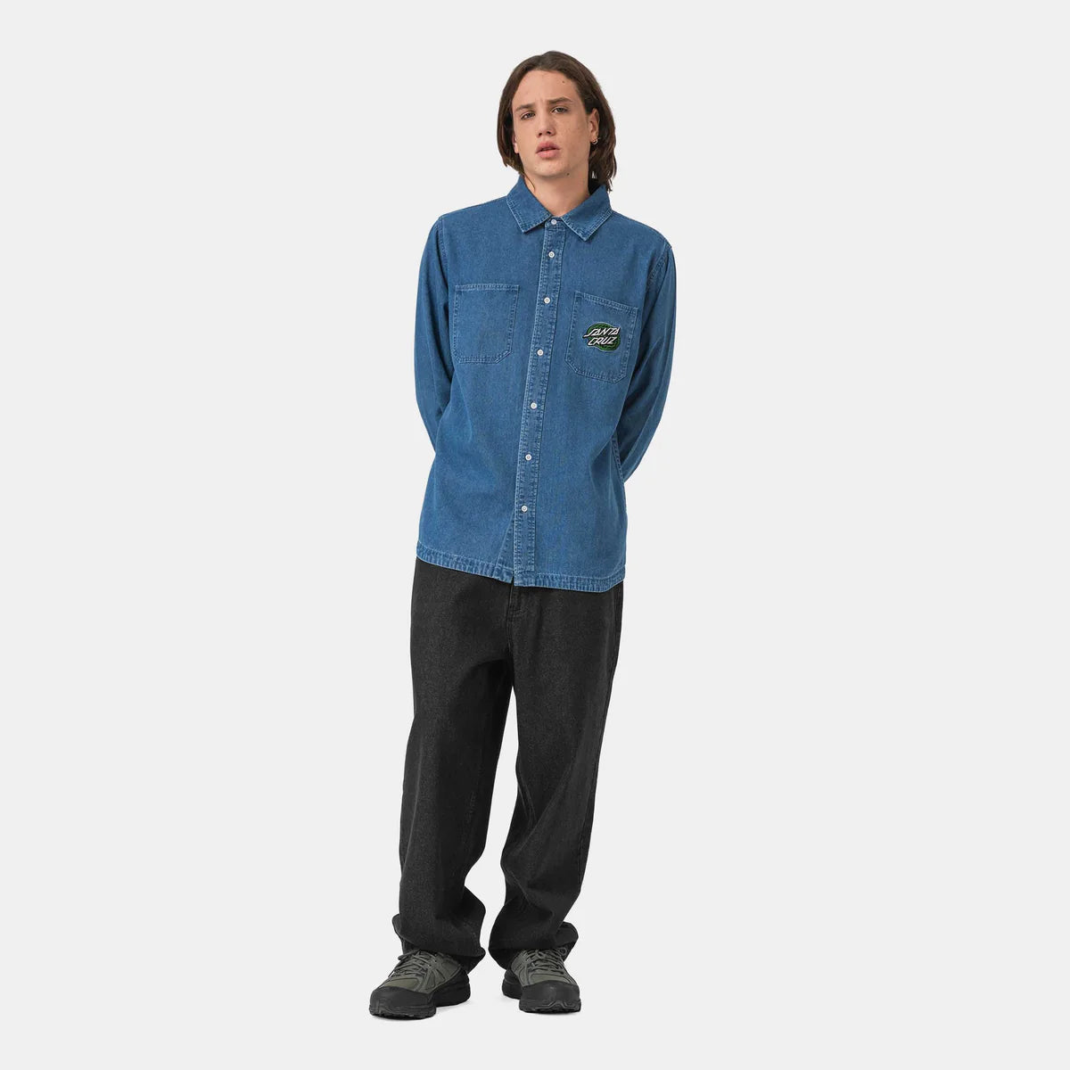 Santa Cruz Global Oval Dot Denim Shirt
