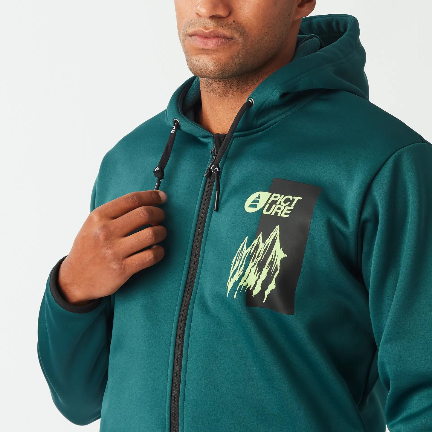 Picture Park Tech Zip Hoodie Deep Water