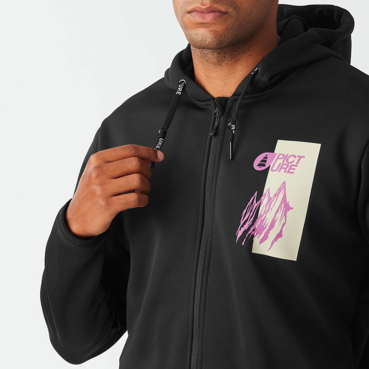 Picture Park Tech Zip Hoodie Black 2026