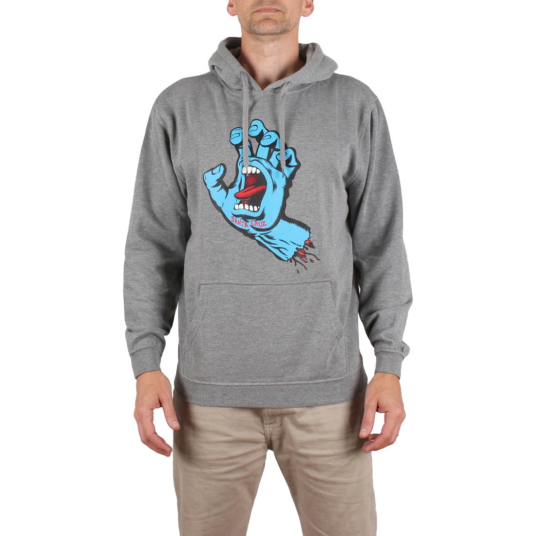 Santa Cruz Screaming Hand Hoodie Dark Heather