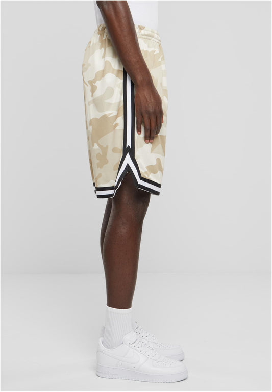 Urban Classics Mesh AOP Shorts Sand/Camo
