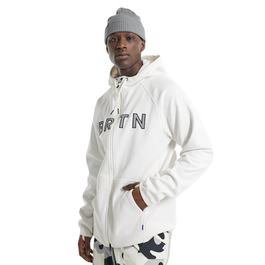 Men's Burton Crown Weatherproof Full-Zip Fleece White