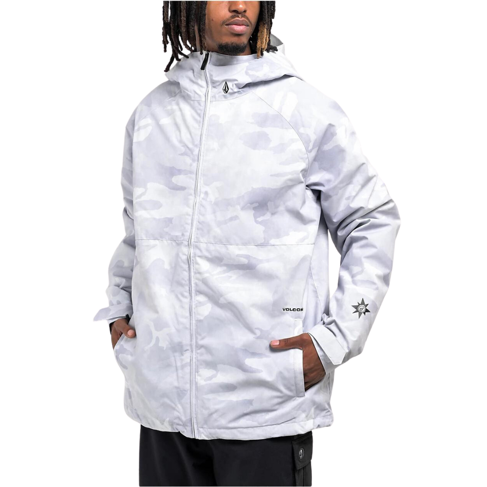 Volcom 2836 Mens Jacket White Camo