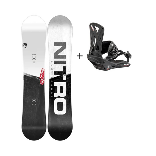Snowboard Nitro Prime Raw + Attacchi Staxx  2024 - Snowboard Package