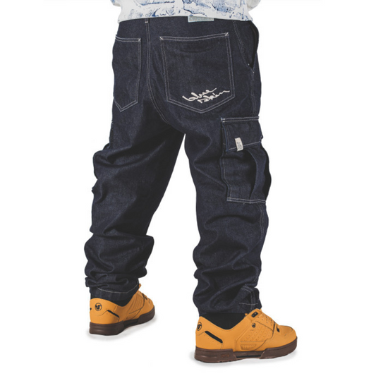 Jeans Denim Blueskin Cargo Blu Scuro