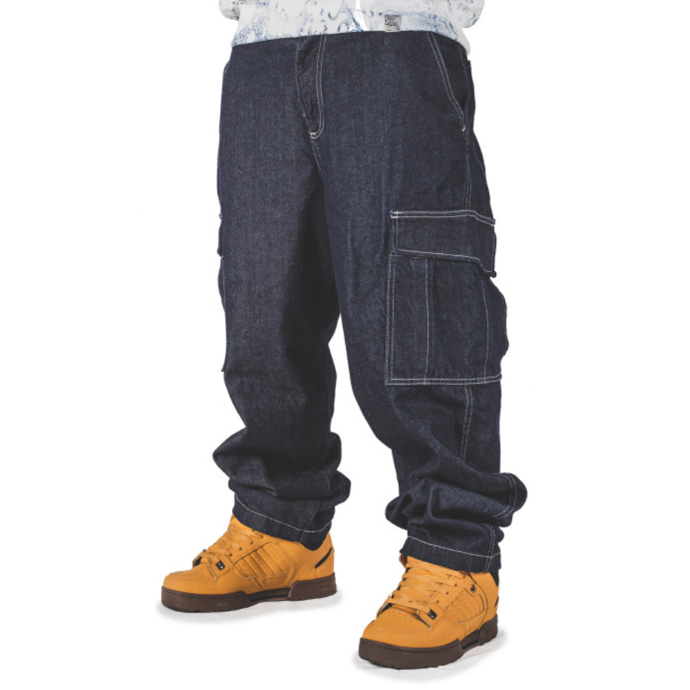 Jeans Denim Blueskin Cargo Blu Scuro