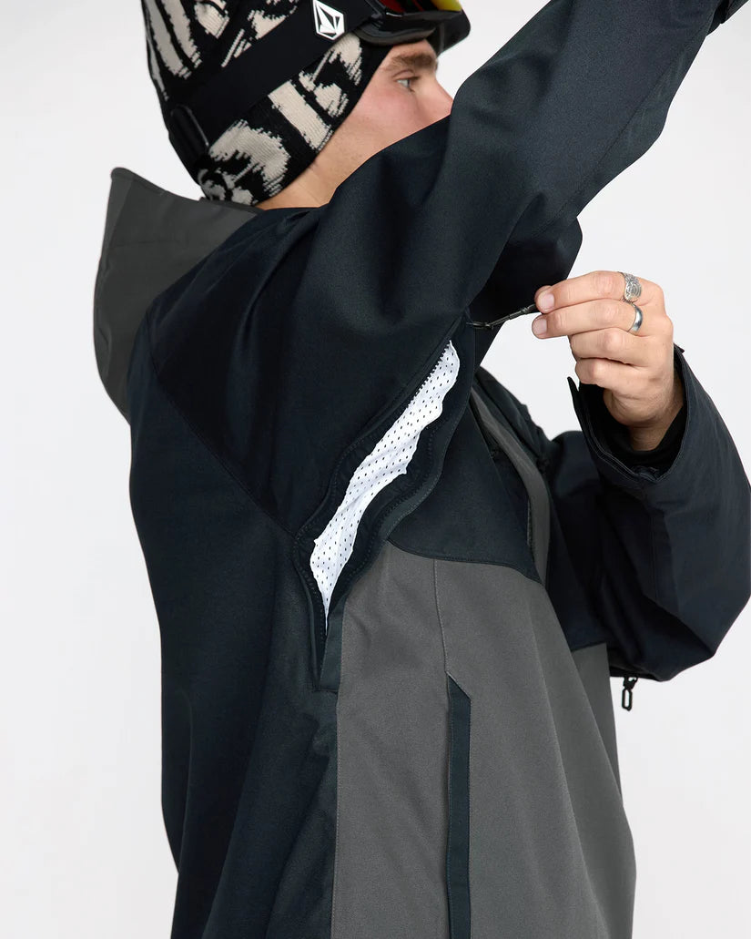 Volcom Hossegor 20k Pullover Jacket Black