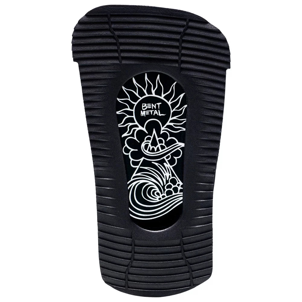 Bent Metal Transfer Black Silver