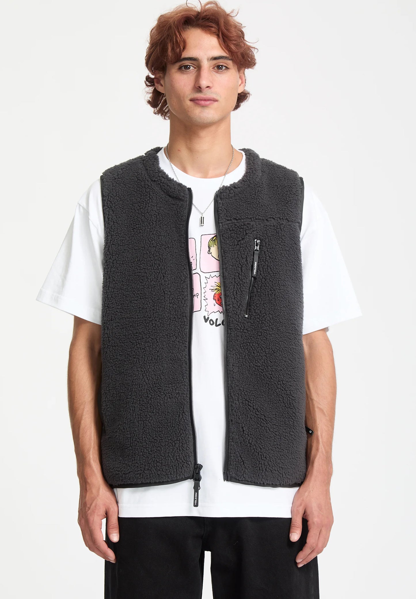 Volcom Arch Stone Vest Asphalt Black