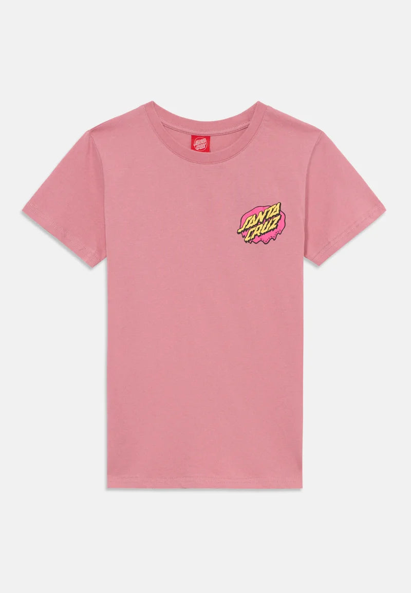 Santa Cruz Youth Slime Dot T-Shirt Pink