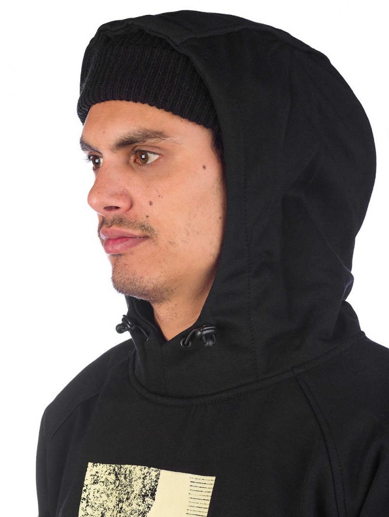 Rome Riding Shred Hoodie Grunge Black