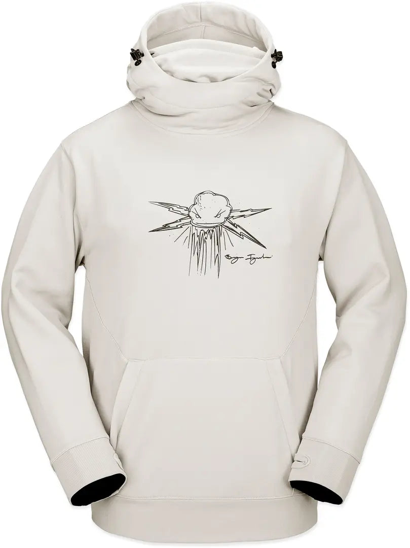 Volcom Hydro Riding Hoodie Stone