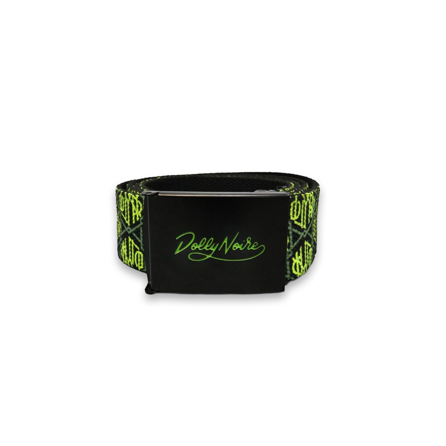Dolly Noire Monogram Belt Lime