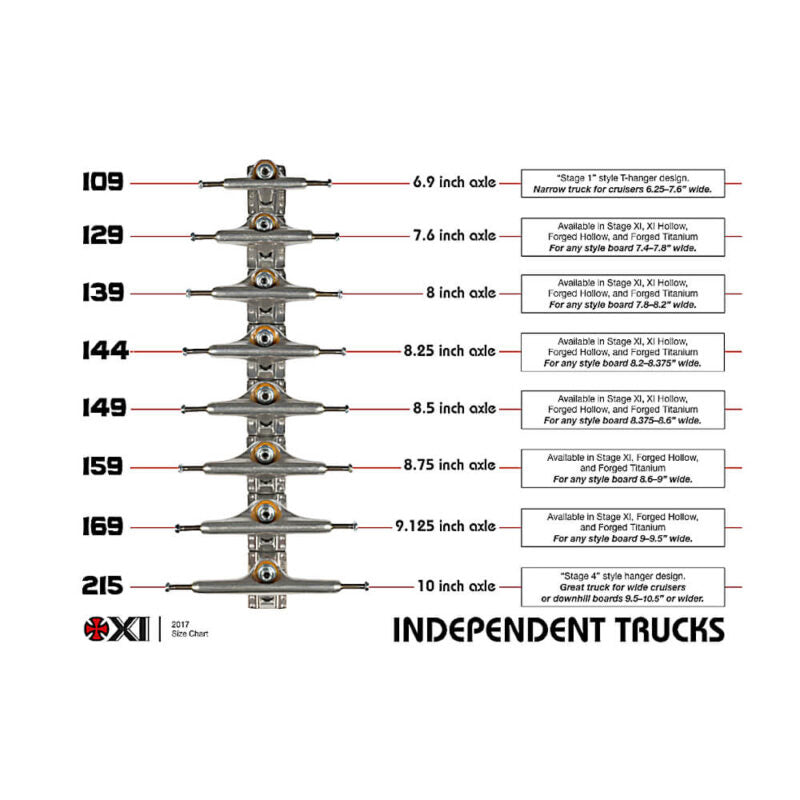 Independent Mid Forged Hollow Truck Silver