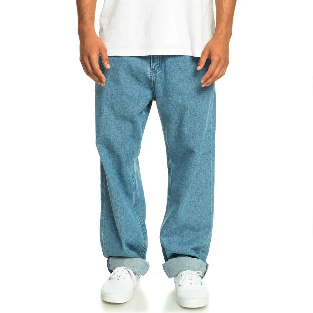 Quiksilver Jeans Baggy Nineties Wash Blu