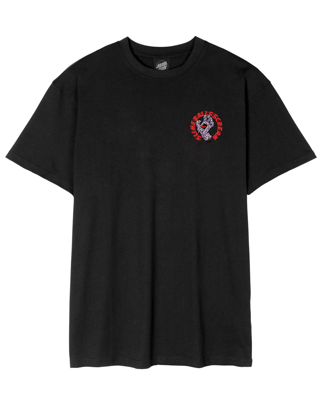 Santa Cruz Slime Balls Hand T-Shirt Black