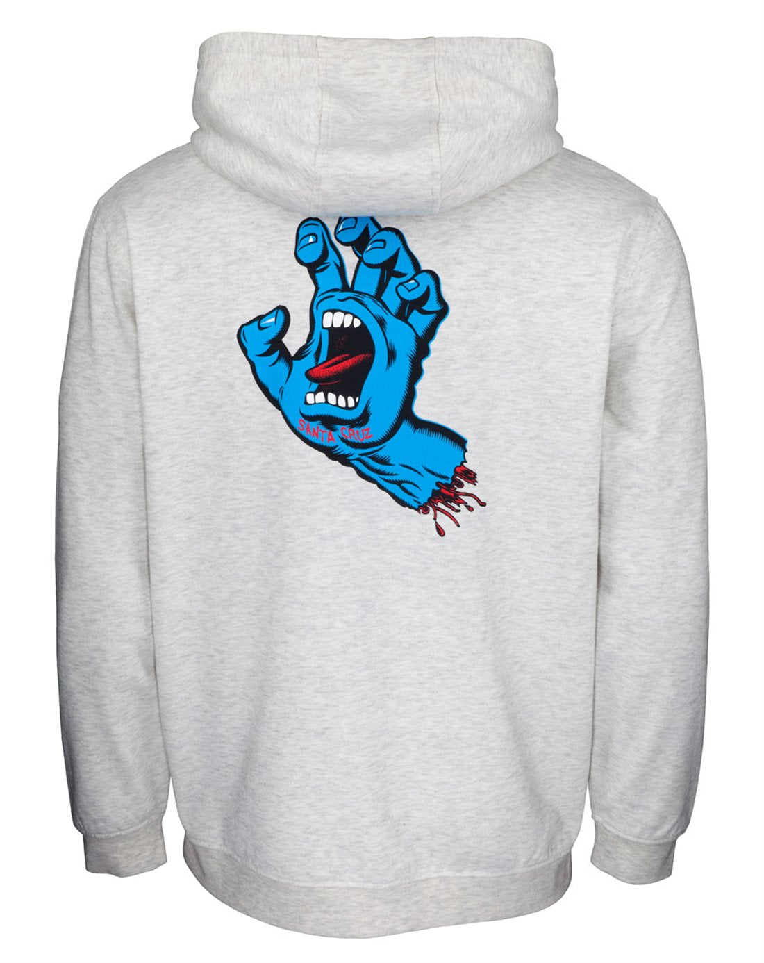 Santa Cruz Screaming Hand Chest Hoodie Atletic Heather