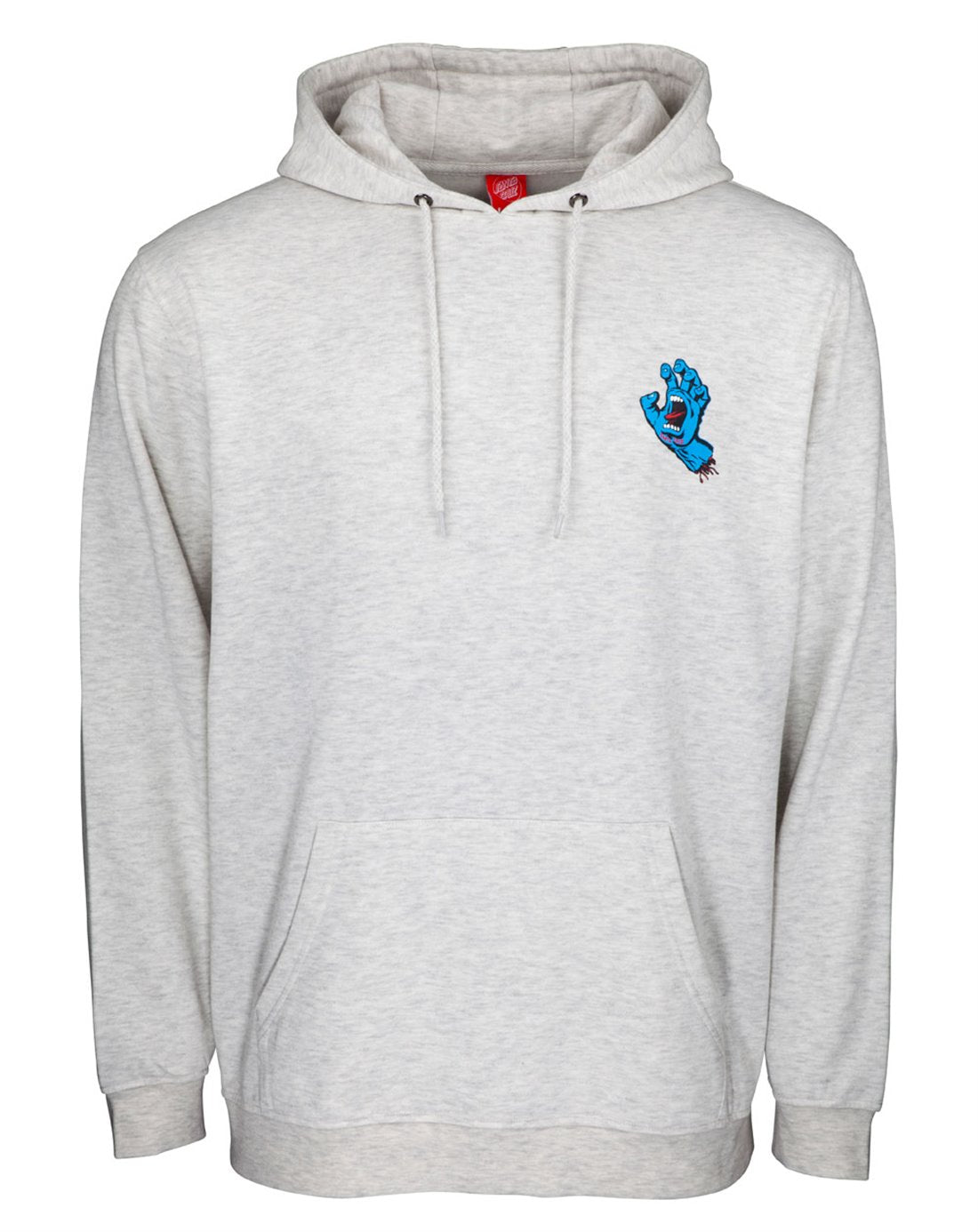 Santa Cruz Screaming Hand Chest Hoodie Atletic Heather