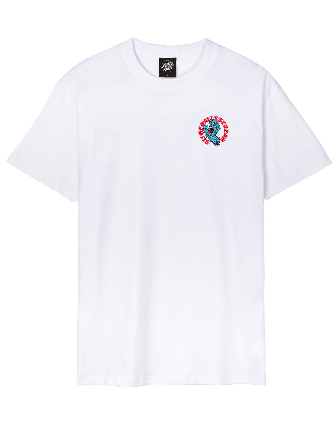 Santa Cruz Slime Balls Hand T-Shirt White