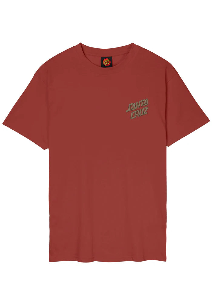 Santa Cruz Screaming Grizzly T-Shirt Dark Rust