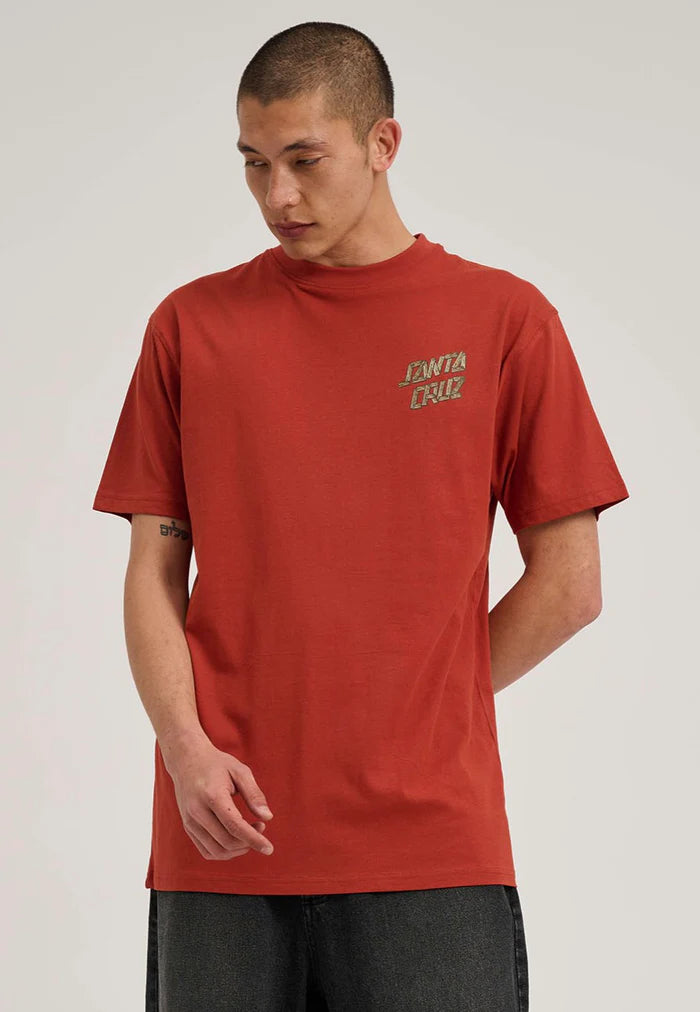 Santa Cruz Screaming Grizzly T-Shirt Dark Rust