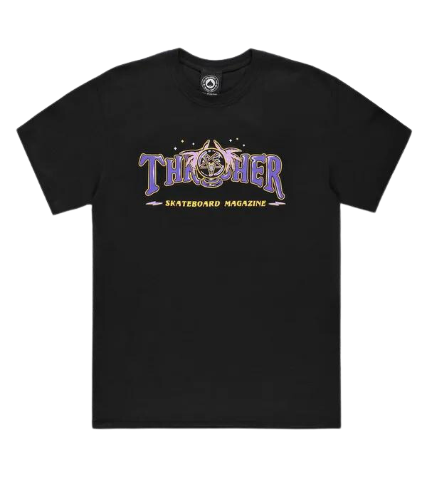 Thrasher Fortune Logo T-Shirt Black