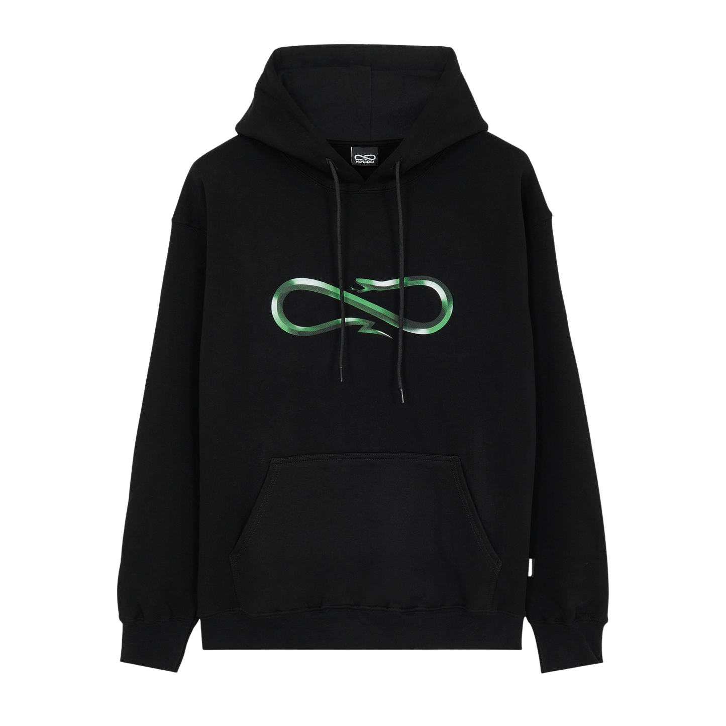 Propaganda Logo Steel Hoodie Black