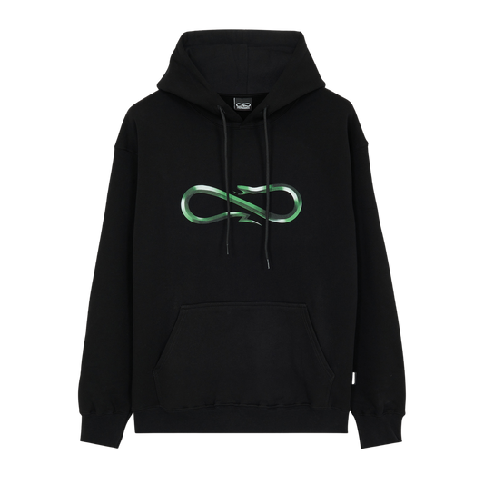 Propaganda Logo Steel Hoodie Black