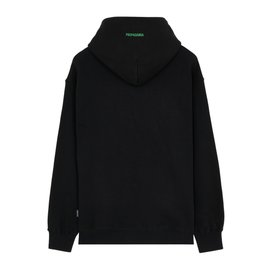 Propaganda Logo Steel Hoodie Black